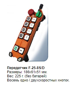 Комплекты промышленного радиоуправления F25 TELECRANE