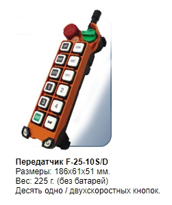 Комплекты промышленного радиоуправления F25 TELECRANE